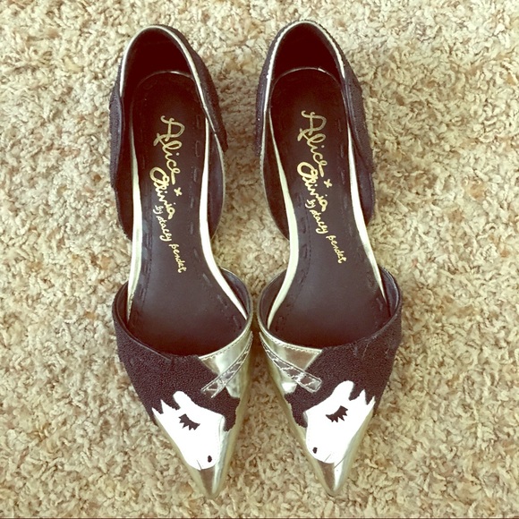 Alice+ Olivia d’orsay unicorn flats - Picture 1 of 3